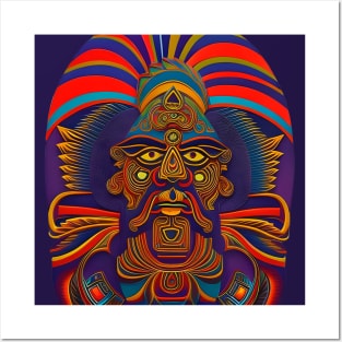 New World Gods (35) - Mesoamerican Inspired Psychedelic Art Posters and Art